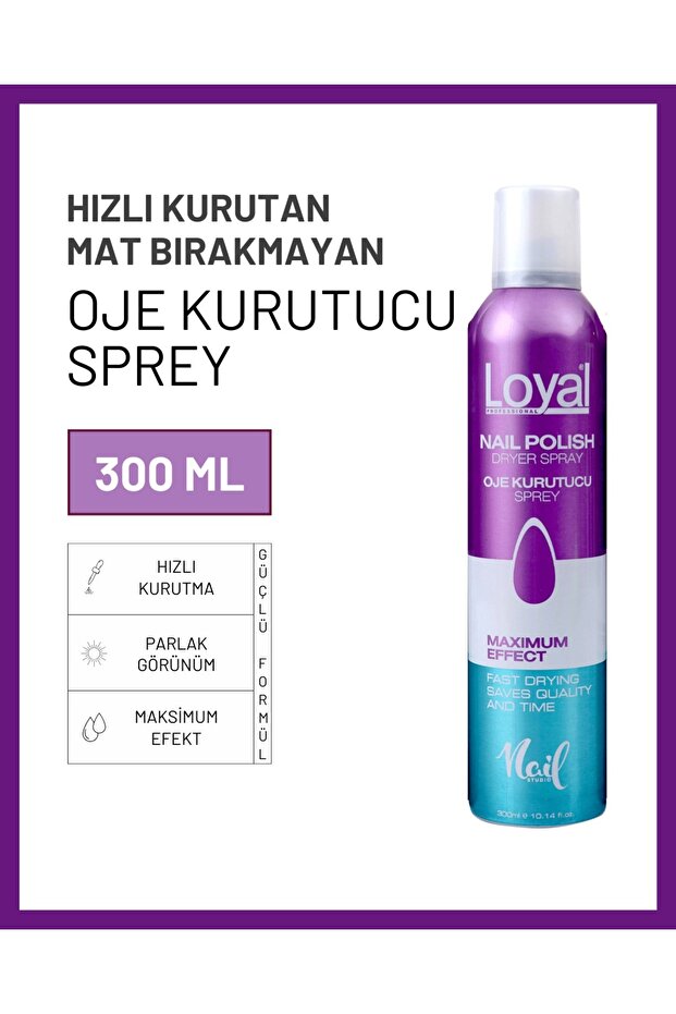 Oje Kurutucu Sprey Maximum Effect 300 Ml - 1