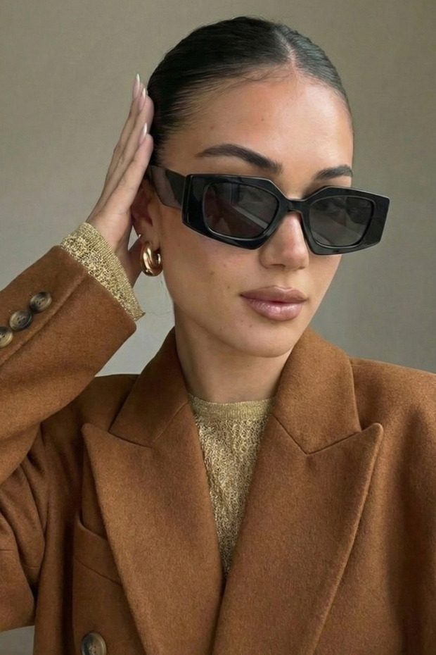 نظارة شمسية توم آر إس بول سوداء للجنسين