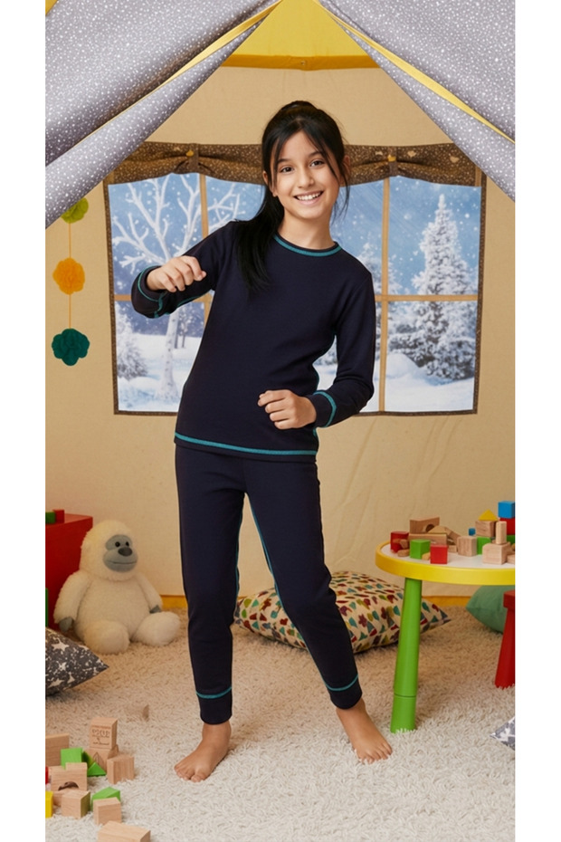 مجموعة أطفال مضلعة باللون الأسود - 1