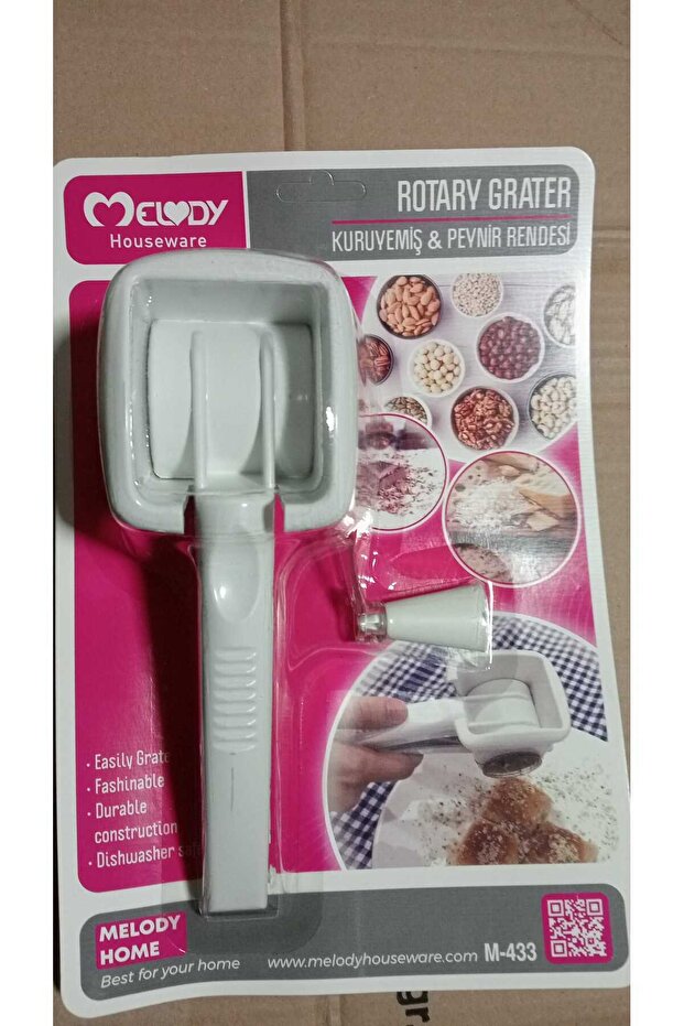 Plastic Flip Handle Chocolate, Walnut, Hazelnut and Cheese Grater Grinder Ekol Değirmen