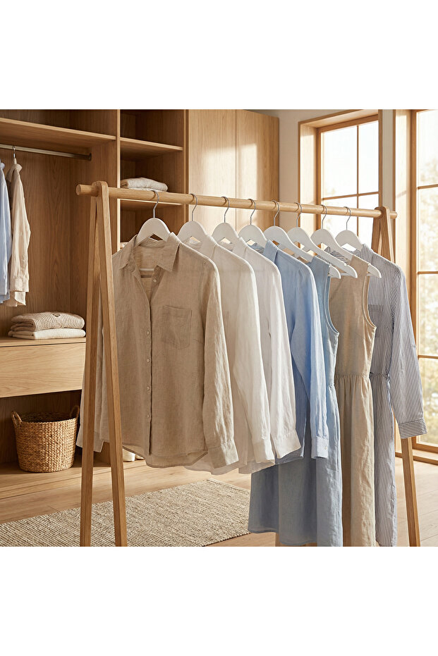 6'lı Ahşap Askı - 2