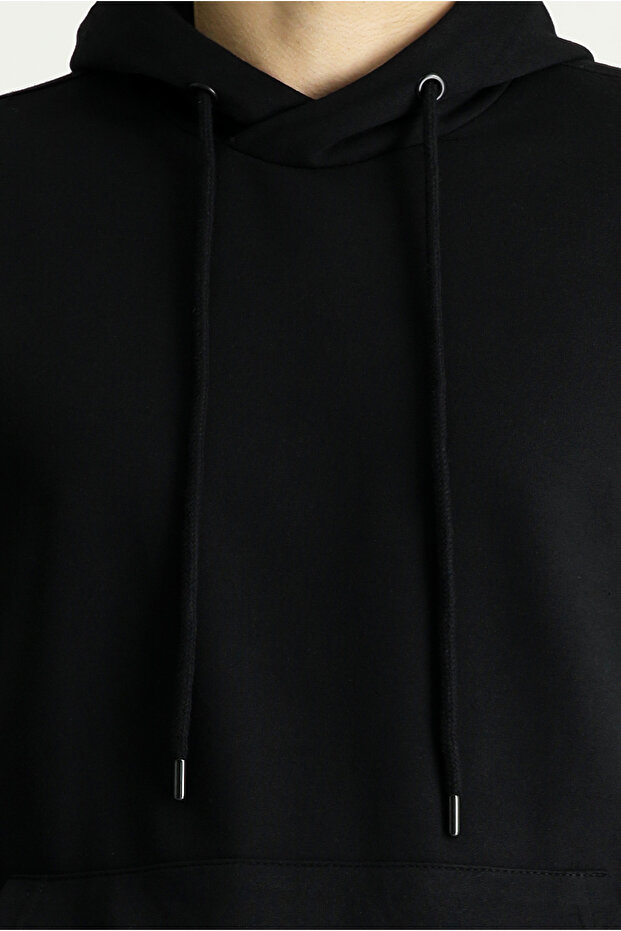 Kapüşonlu Oversize Pamuklu Sweatshirt - 5