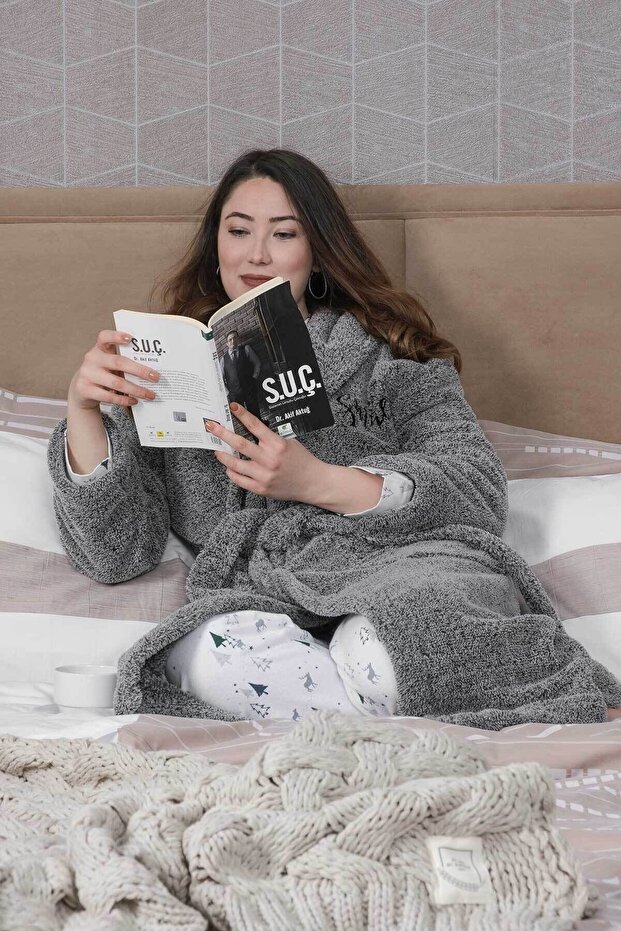 Long Welsoft Hooded Women's Dressing Gown