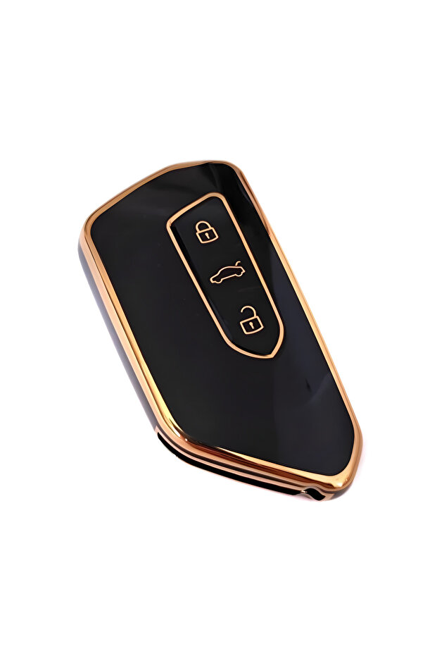 Vw Golf 8 Smart Key Case Black Gold Nano