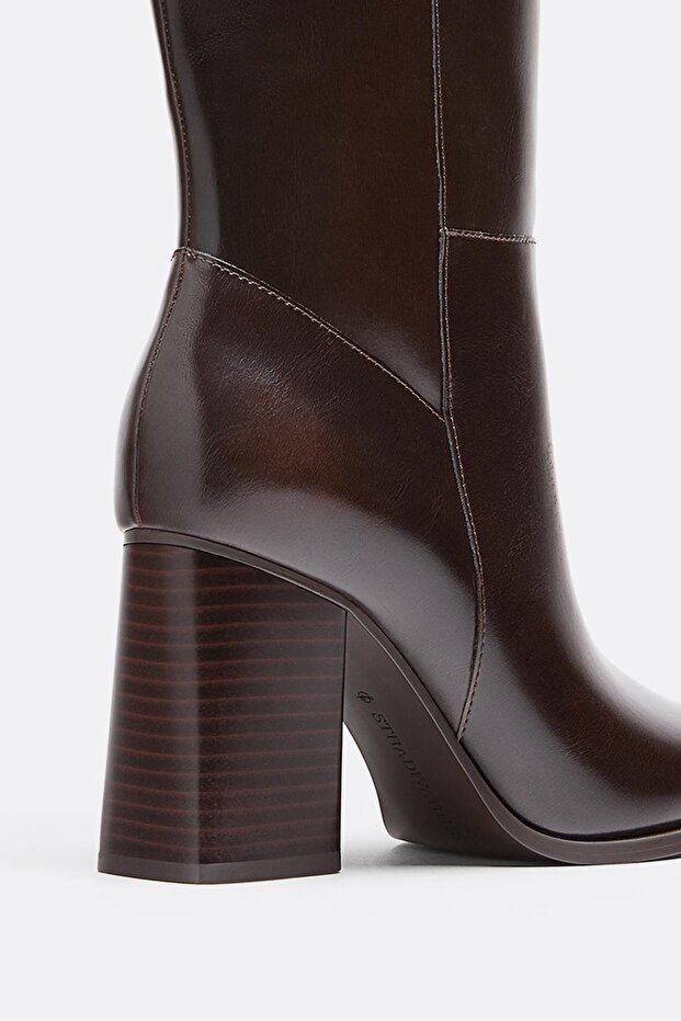 Topuklu uzun çizme - 5