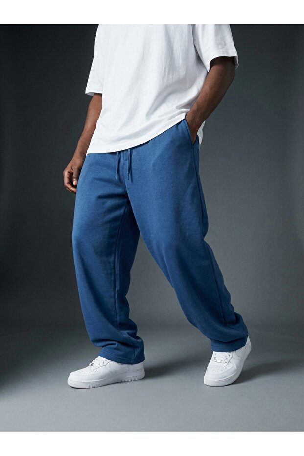 3 Yarn Charded Baggy Cotton Trackpants K1032E