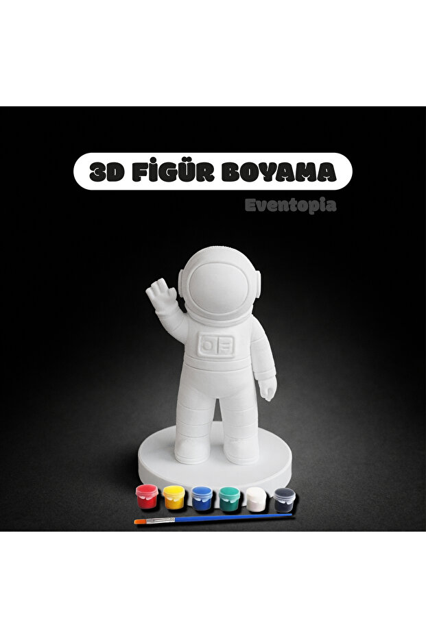 3D baskı astronot figür boyama seti - 1