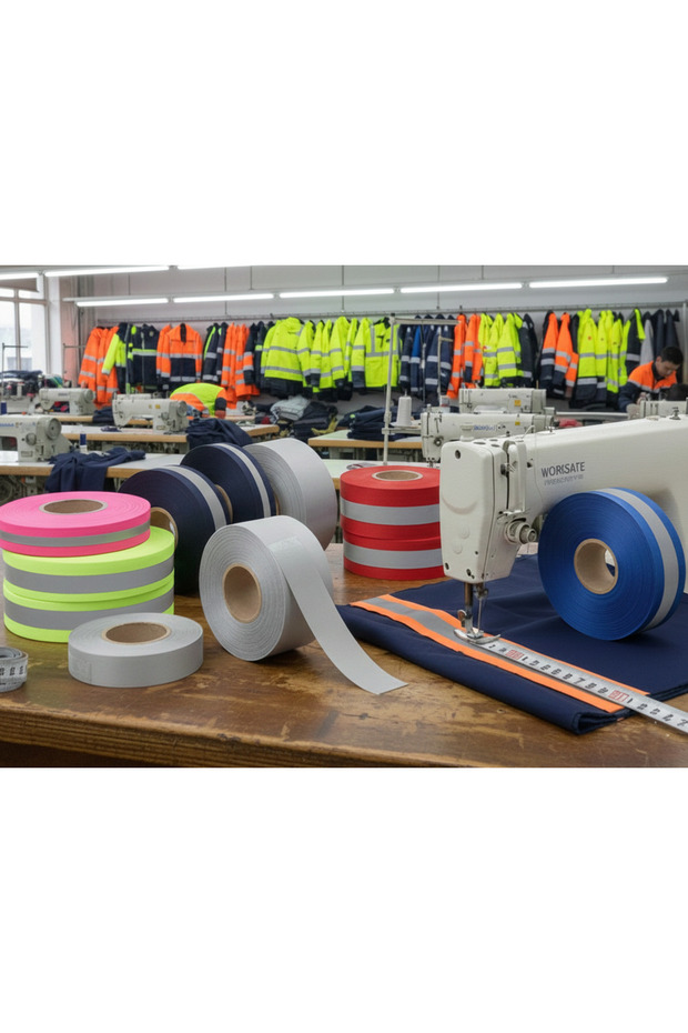 2,5 cm Genişliğinde Polyester Reflektör Şerit - 2