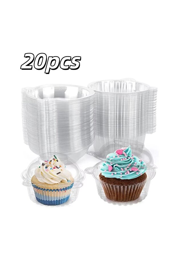 other other 20pcs 20/40pcs Cupcake Packaging Boxs Cake Box Wedding Muffins Dessert Disposable Contai