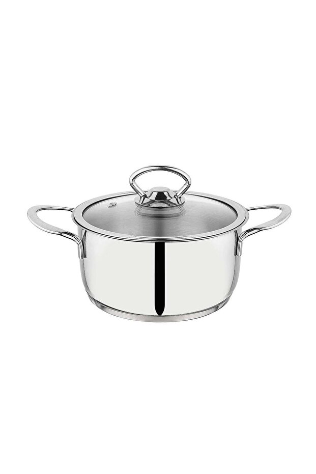 Micro Mini Derin Çelik Tencere 14 Cm 2 Parça - 1