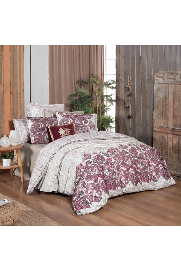 Vio Gray Flannel Double Duvet Cover Set