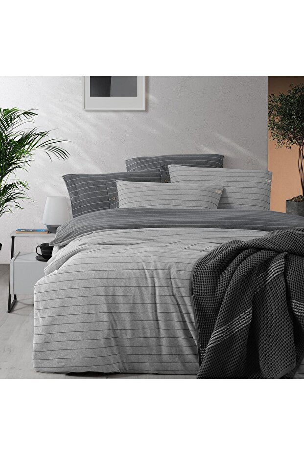 Mood Comfort Ferra Double Duvet Cover Set Gray