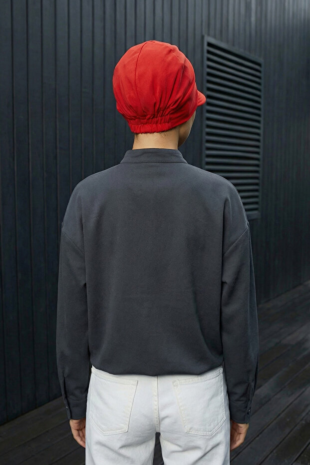 Visor Hat Cap, Red, B-73A - 3