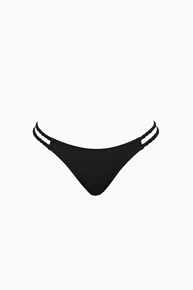 63050 Siyah String Bikini Altı - 3