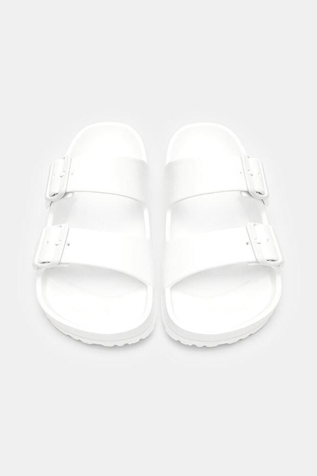 Plassy Beyaz Terlik - 1