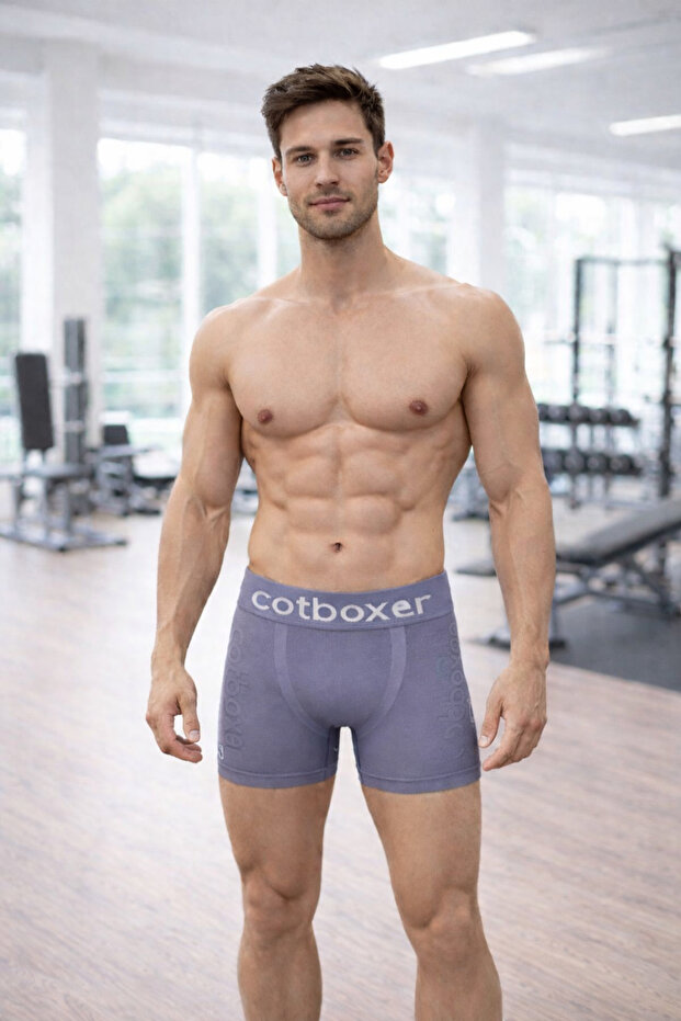 Gray Seamless Men's Boxers - 1