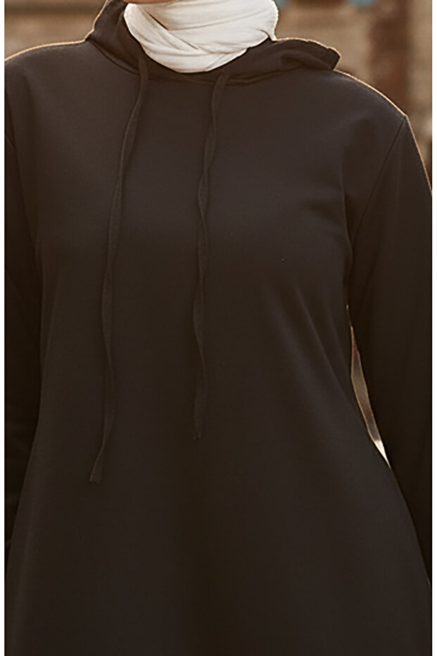 Dwustronna bluza sportowa z kapturem 0190-09 Czarna - 5