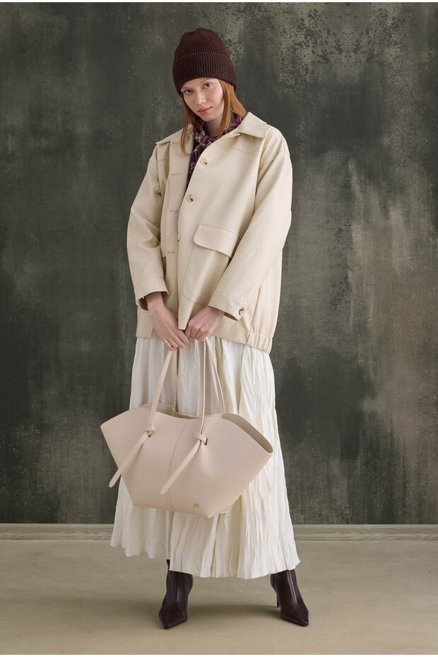 Maxi Shopper Çanta Ekru - 3