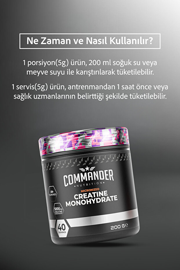 Creatine Monohdyrate 200g (40 servis) - 4