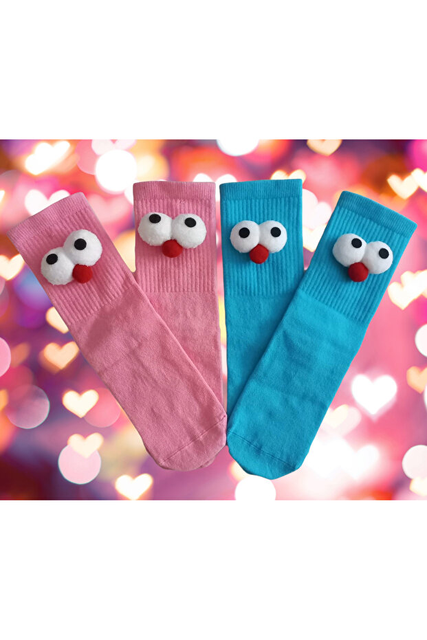 2 Çift Pöti Eğleceli Çorab - 1