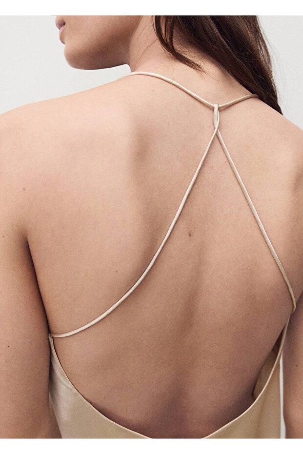 Askılı ipek gecelik - 5