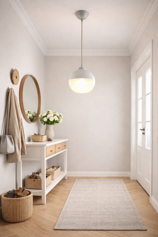 Tekli Sarkıt Beyaz Avize - 1