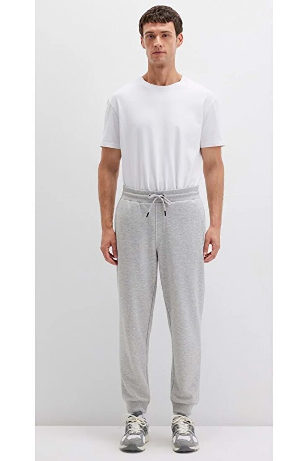 M066907 Basic Men's Sweatpants Gray - 4