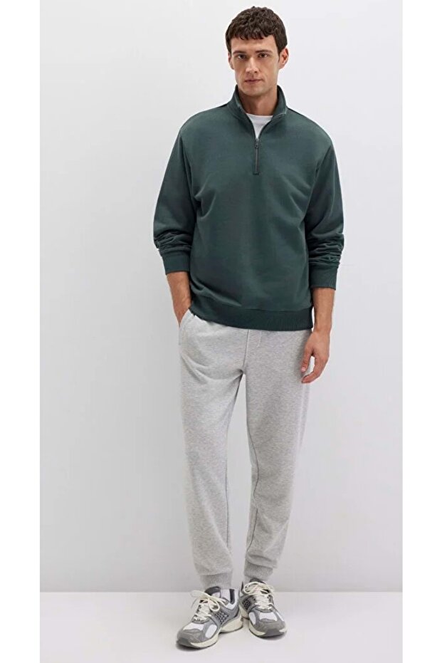 M066907 Basic Erkek Eşofman Altı GRİ - 3