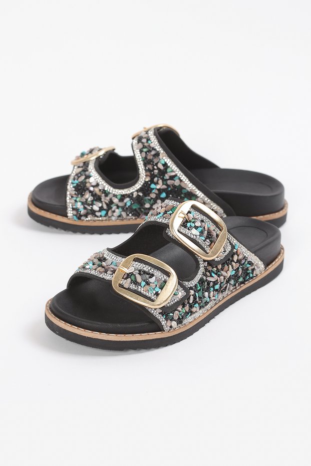 Women's Casual Embellished Slippers A010-K104
