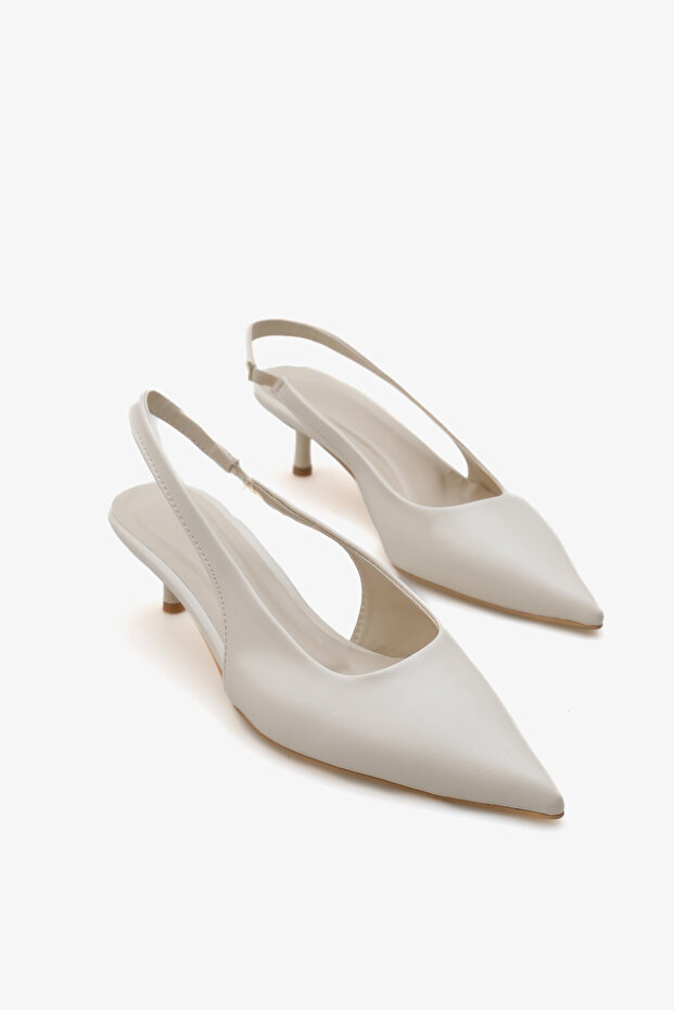 Ada Women's Pointed Toe Open Back Heeled Shoes A006-K4398