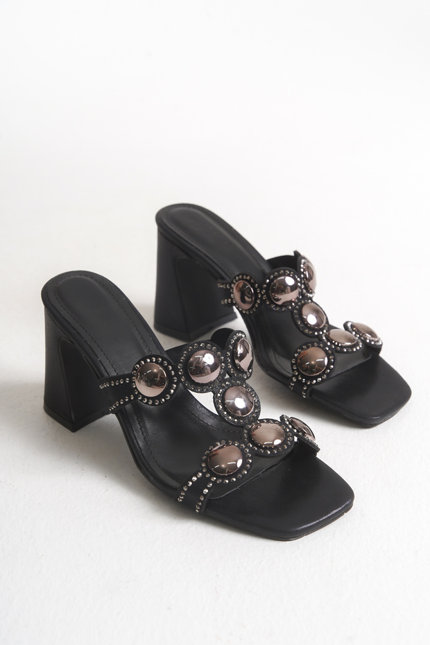 Henna women's heeled slippers a014-k650