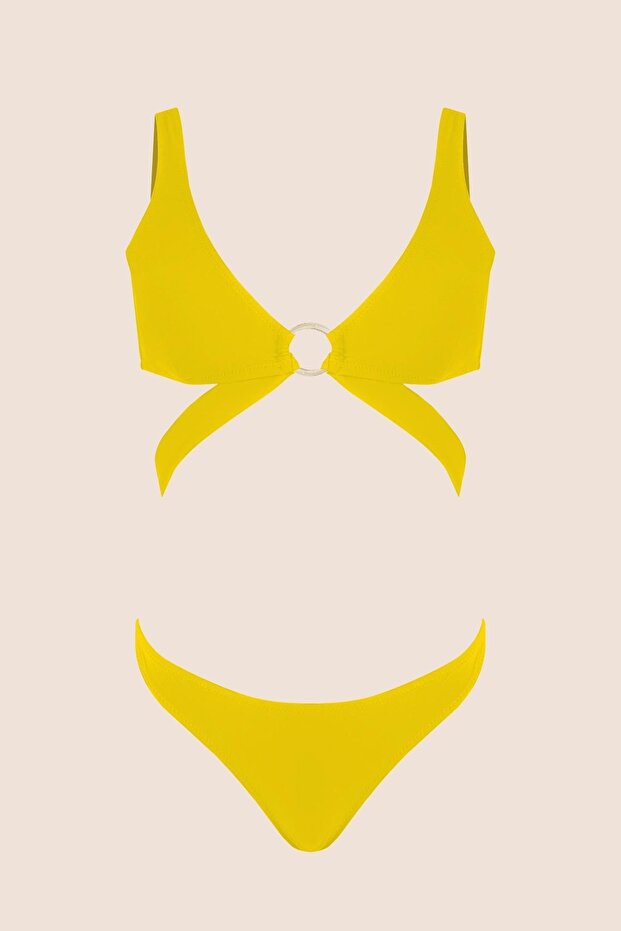 3406 Set bikini galben - 3
