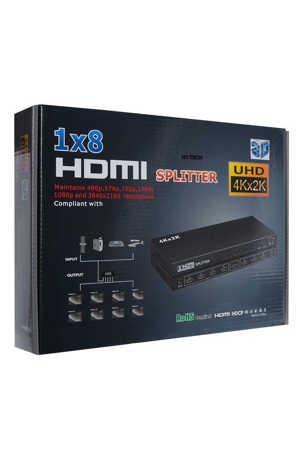 8 Port 4k-2k Hdmi Splitter Kablo & Adaptör
