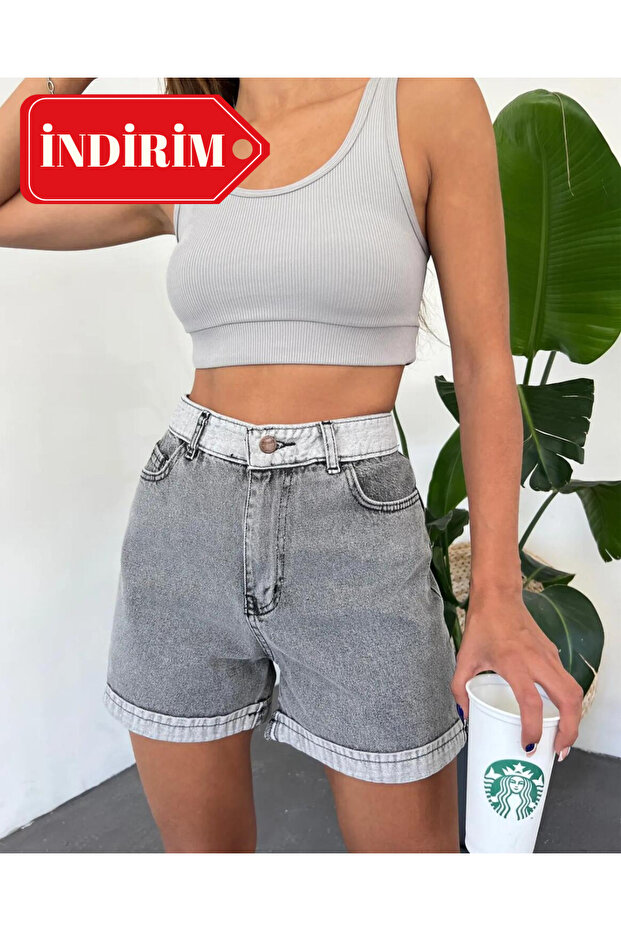 DUBLE PAÇA JEAN ŞORT - 1