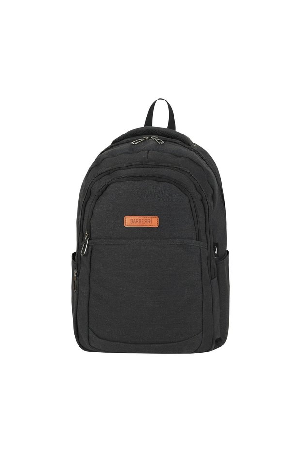 Vintage Waterproof and Lined Canvas Daily Sports Backpack with Convenient Laptop Compartment and Side Water Bottle