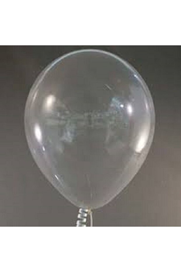 10 Adet Şeffaf Bobo Balon - 1
