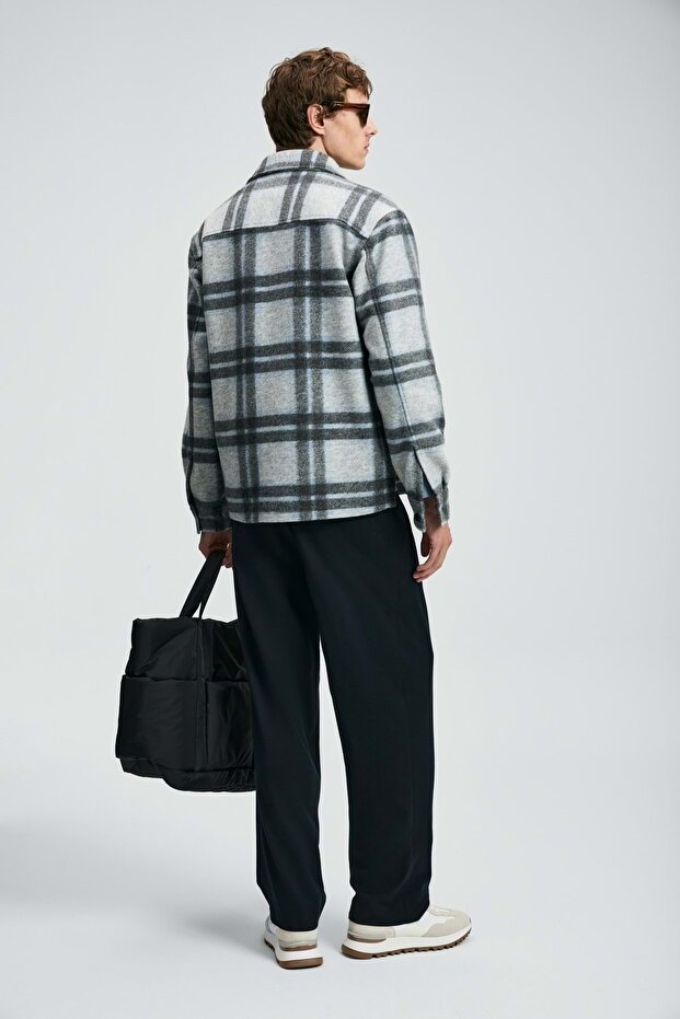 112010685 Karl Erkek Basic Gömlek Regular Fit Erkek Gömlek GRİ - 7