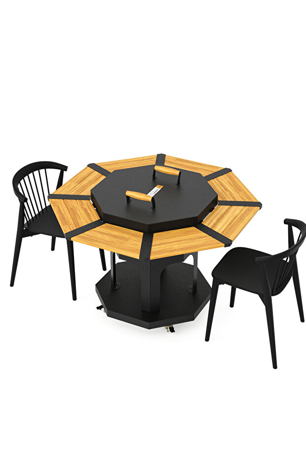 Octagon Odun Mangalı 70 - 6