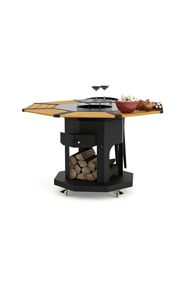 Octagon Odun Mangalı 70 - 3