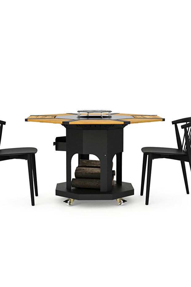 Octagon Odun Mangalı 70 - 5