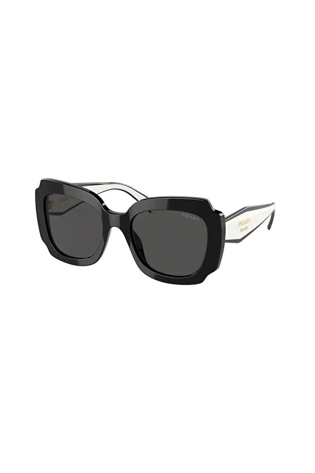 Pr 16ys 09q5so 52 Geometric Black Color Women's Sunglasses Pr16y