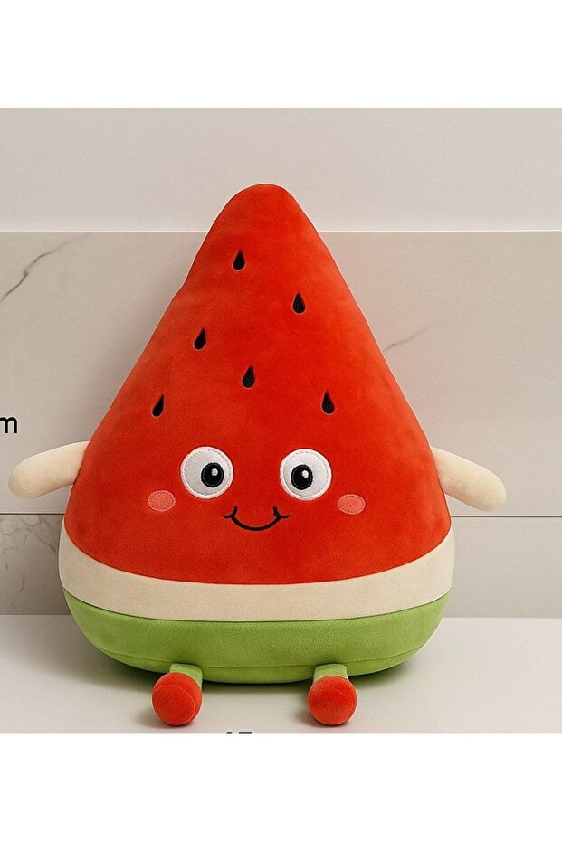 Watermelon Slice Plush Pillow 40 cm – Soft Plush Toy, Cute Fruit Design, Gift