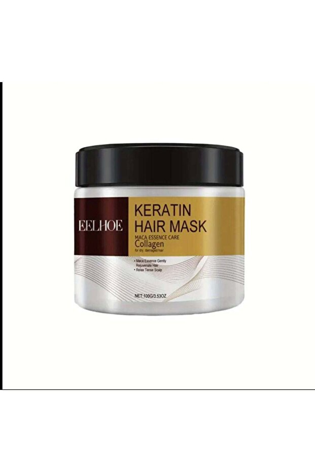 Keratin Hair Mask Repairing and Moisturizing-Deep Nourishment for Damaged, Dry and Split Ends