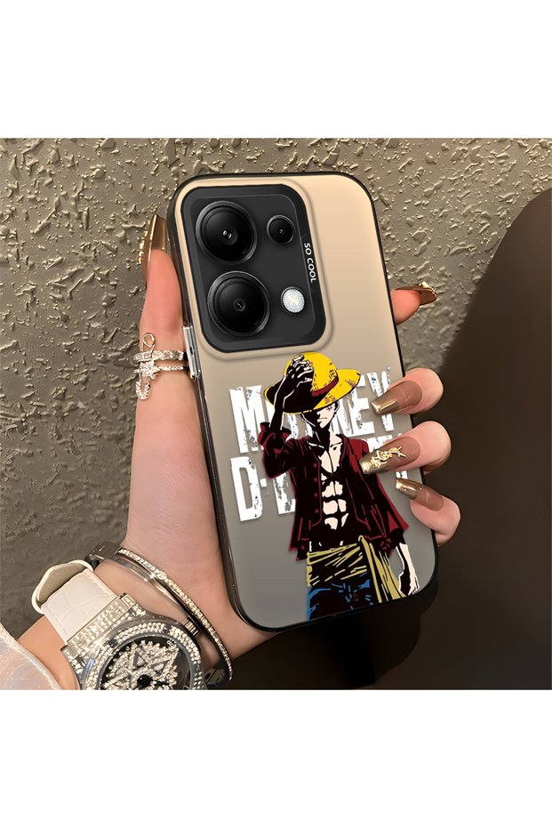 Xiaomi Poco M6 Pro 4g Compatible Trend Men's Patterned Silicone Edge Hard Back Shockproof Case
