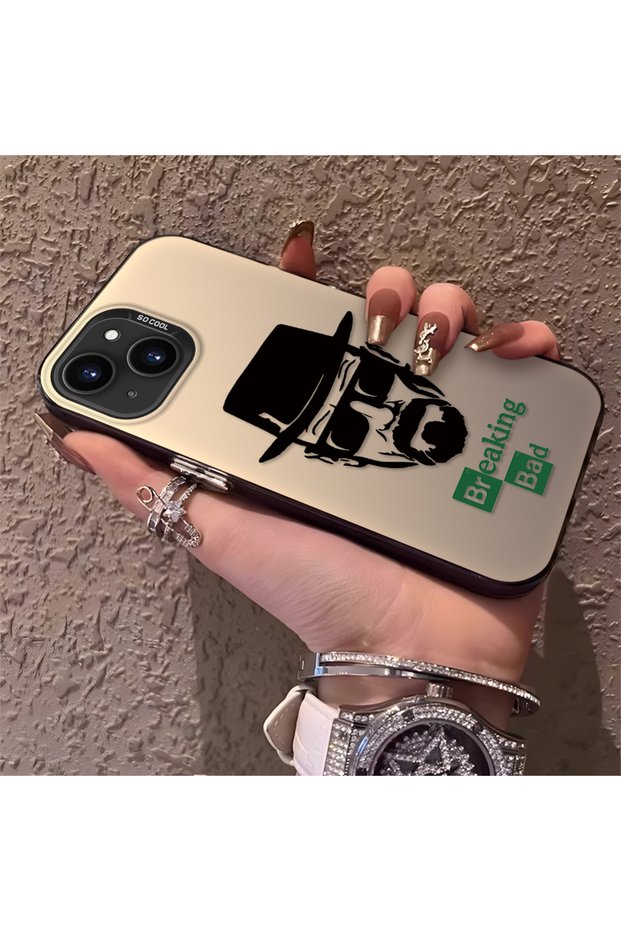 iPhone 13 Compatible Silicone Edge Hard Back Phone Case Trendy Men's Patterned