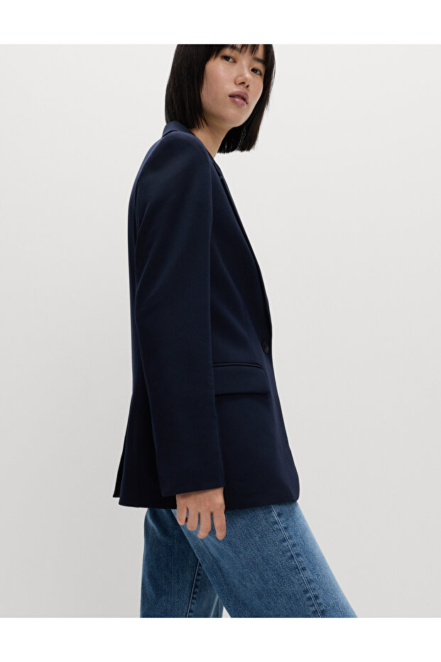 Tek Düğmeli Blazer - 5