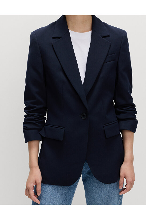 Tek Düğmeli Blazer - 3