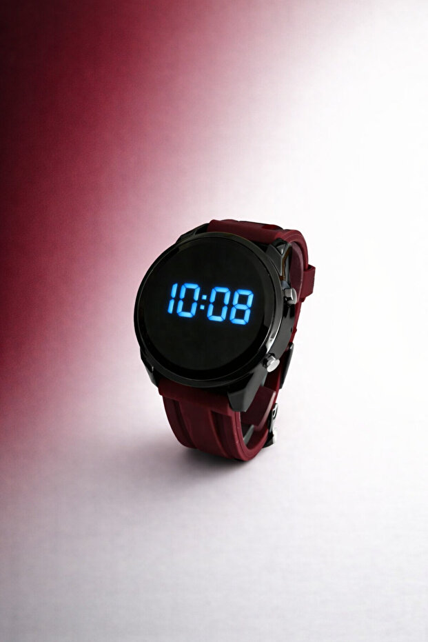 Popular Digital Men's Silicone Strap Wrist Watch