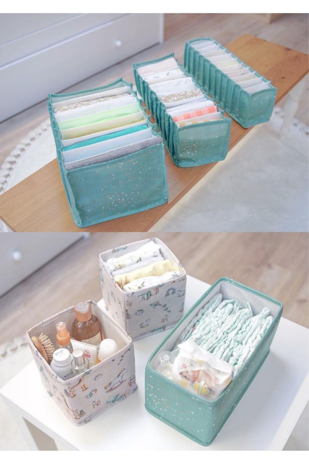 Baby 3-Piece Drawer Organizer and Baby 3-Piece Accordion Set