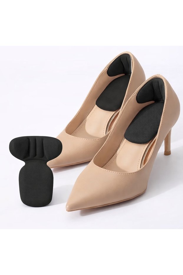 Heel Sponge with Insole Protector Shoe Heel Anti-Shock Black Pad